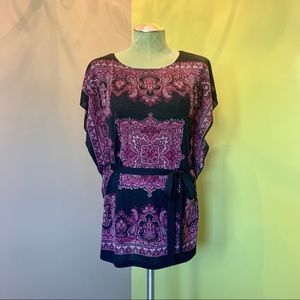 •Wrapper• Square Tie-waist Shirt